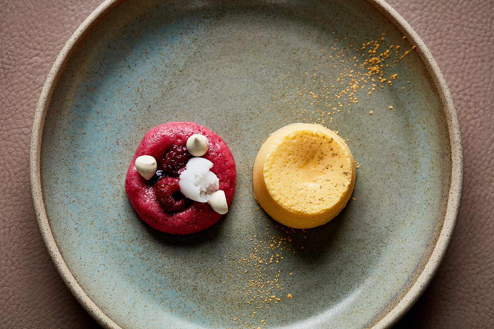 Chris McConville_Custard fondant with last season’s berries and liquorice_Laura_LR (1) mornington-peninsula-restaurants-winery-pt-leo-estate-chris-mcconville-ute-junker