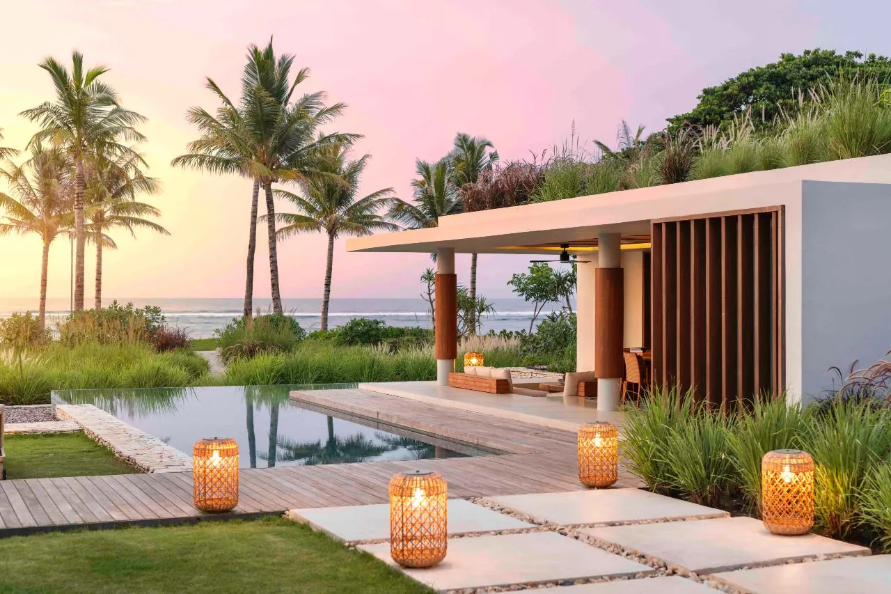 A villa at Cap Karoso, Sumba, overlooking the sea